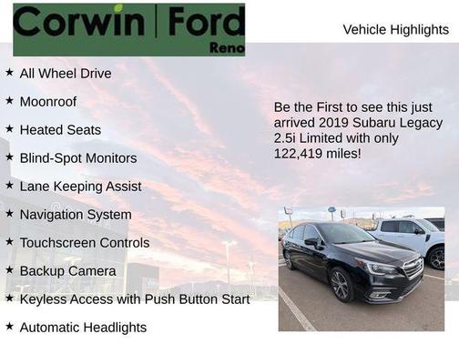 2019 Subaru Legacy Limited