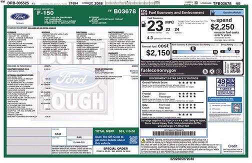 Star White Metallic Tri-Coat 2026 Ford F-150 King Ranch