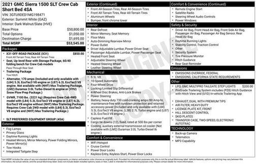 2021 GMC Sierra 1500 SLT