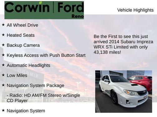 2014 Subaru Impreza WRX STI Limited