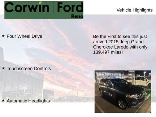 2015 Jeep Grand Cherokee Laredo