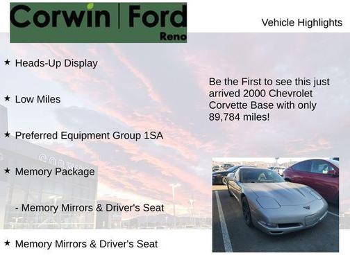 2000 Chevrolet Corvette Base