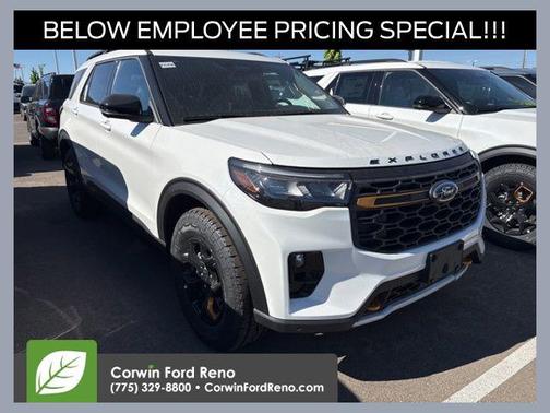 Star White Metallic Tri-Coat 2026 Ford Explorer Tremor