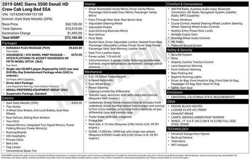 2019 GMC Sierra 3500 Denali