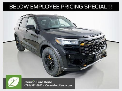 Agate Black Metallic 2026 Ford Explorer Tremor
