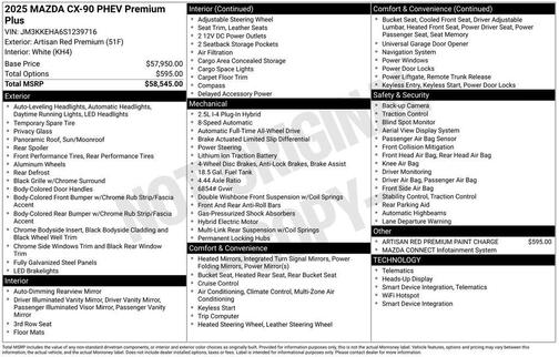 2025 Mazda CX-90 PHEV Premium Plus Package