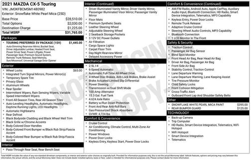 2021 Mazda CX-5 Touring