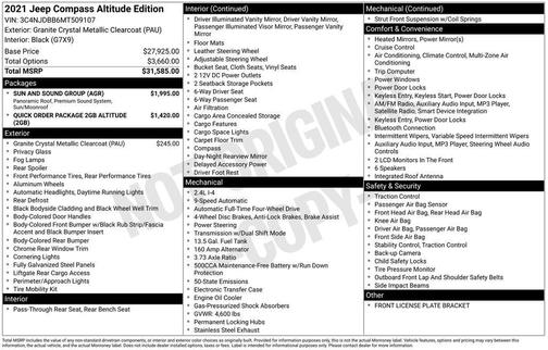 2021 Jeep Compass Altitude