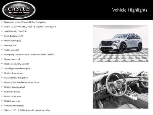 Platinum Quartz Metallic 2026 Mazda CX-90 PHEV Premium Sport