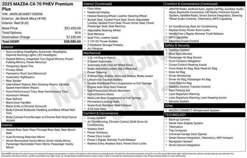 2025 Mazda CX-70 CX-70