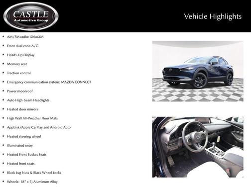 Deep Crystal Blue Mica 2026 Mazda CX-30 Premium Package