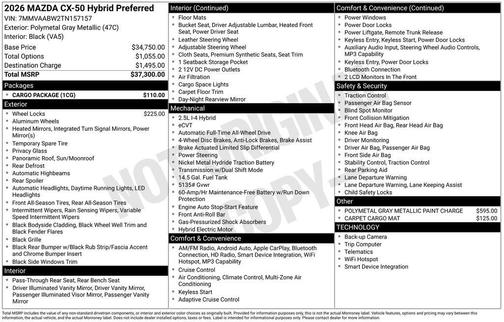 2026 Mazda CX-50 Preferred