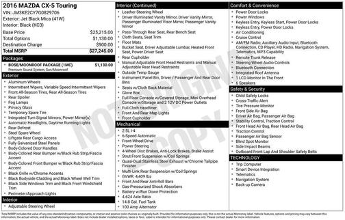 2016 Mazda CX-5 Touring