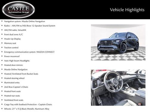 Jet Black Mica 2026 Mazda CX-90 PHEV Premium Sport