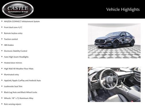 Jet Black Mica 2026 Mazda Mazda3 FWD w/Select Package