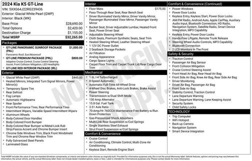 2024 Kia K5 GT-Line