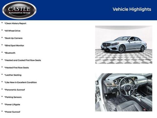 2014 Mercedes-Benz E-Class E 550 4MATIC