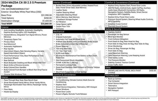 2024 Mazda CX-30 Premium Package