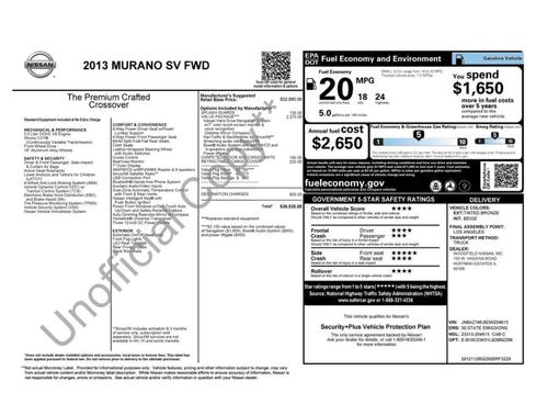 2013 Nissan Murano SV
