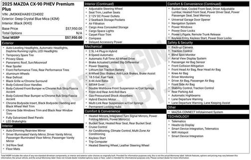 2025 Mazda CX-90 PHEV Premium Plus Package