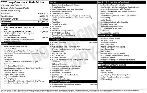 2020 Jeep Compass Altitude
