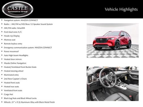 Soul Red Crystal Metallic 2026 Mazda CX-90 S Premium