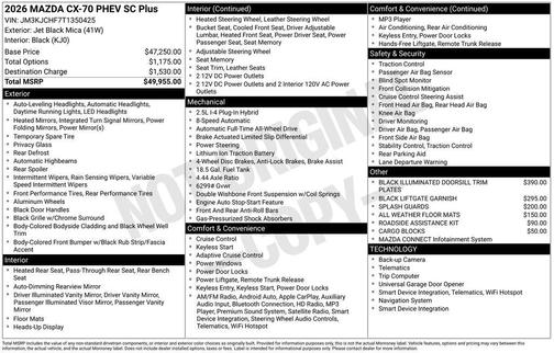 2026 Mazda CX-70 SCP