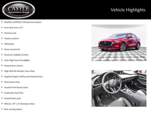 Soul Red Crystal Metallic 2026 Mazda Mazda3 FWD w/Preferred Package