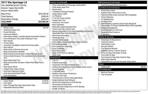 2017 Kia Sportage LX