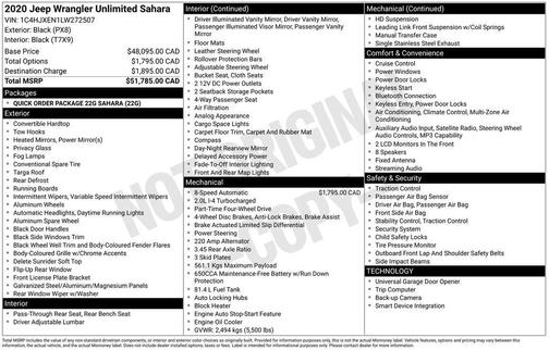 2020 Jeep Wrangler Unlimited Sahara