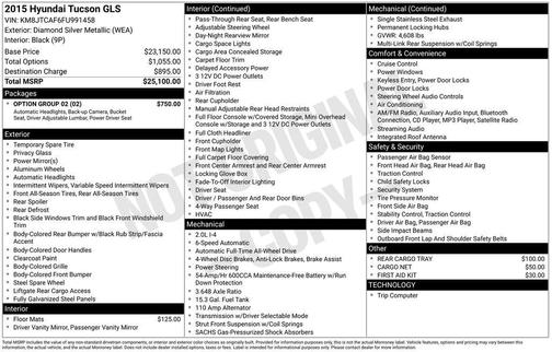 2015 Hyundai TUCSON GLS