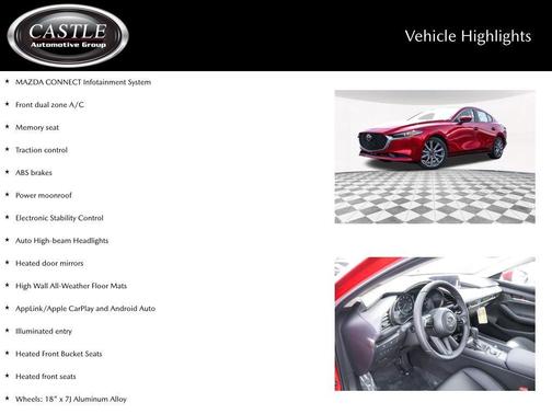 Soul Red Crystal Metallic 2026 Mazda Mazda3 FWD w/Preferred Package