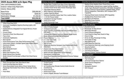 2025 Acura RDX A-Spec