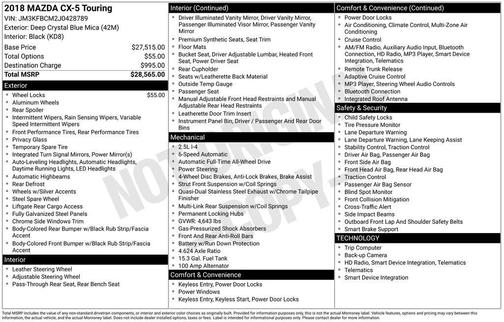 2018 Mazda CX-5 Touring