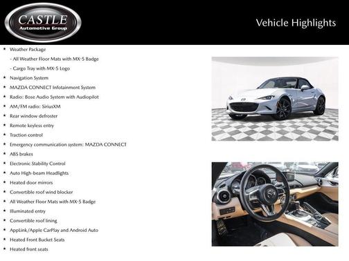 Snowflake White Pearl 2026 Mazda MX-5 Miata Grand Touring
