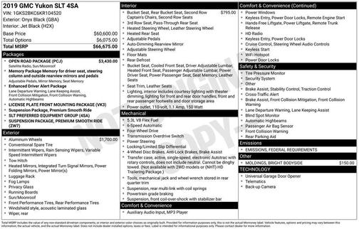 2019 GMC Yukon SLT