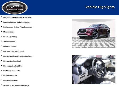 Red 2025 Mazda CX-90 PHEV Premium Plus Package