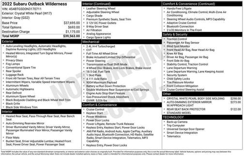 2022 Subaru Outback Wilderness