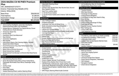 2026 Mazda CX-90 Premium Plus