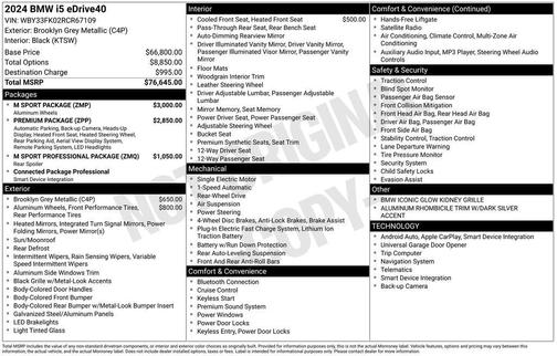 2024 BMW i5 eDrive40