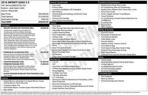2016 INFINITI QX60 Base