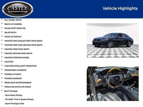 2016 Mercedes-Benz S-Class S 550 4MATIC