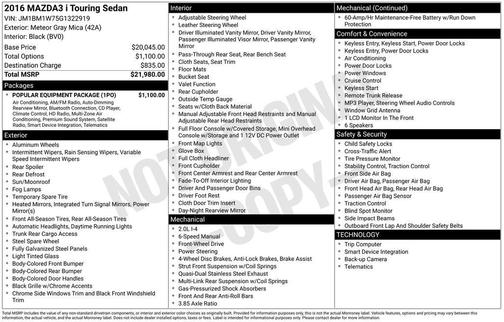 2016 Mazda Mazda3 i Touring