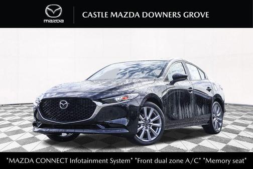 Jet Black Mica 2026 Mazda Mazda3 FWD w/Preferred Package