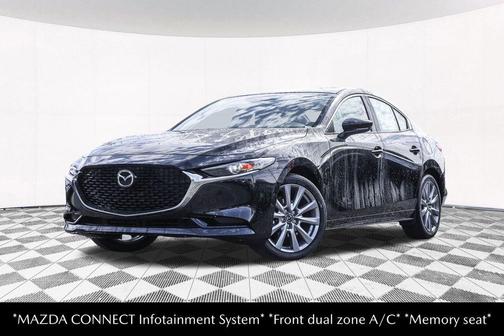 Jet Black Mica 2026 Mazda Mazda3 FWD w/Preferred Package