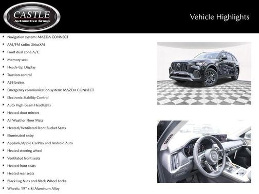 Jet Black Mica 2026 Mazda CX-70 SCP