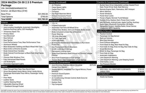 2024 Mazda CX-30 Premium Package
