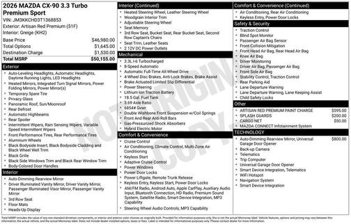 2026 Mazda CX-90 Premium