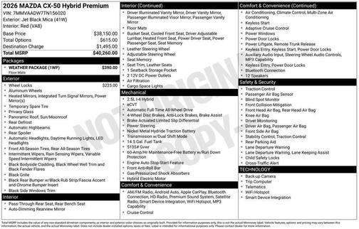 2026 Mazda CX-50 Premium