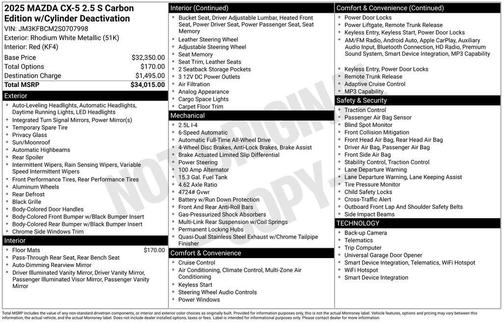 2025 Mazda CX-5 2.5 S Preferred Package